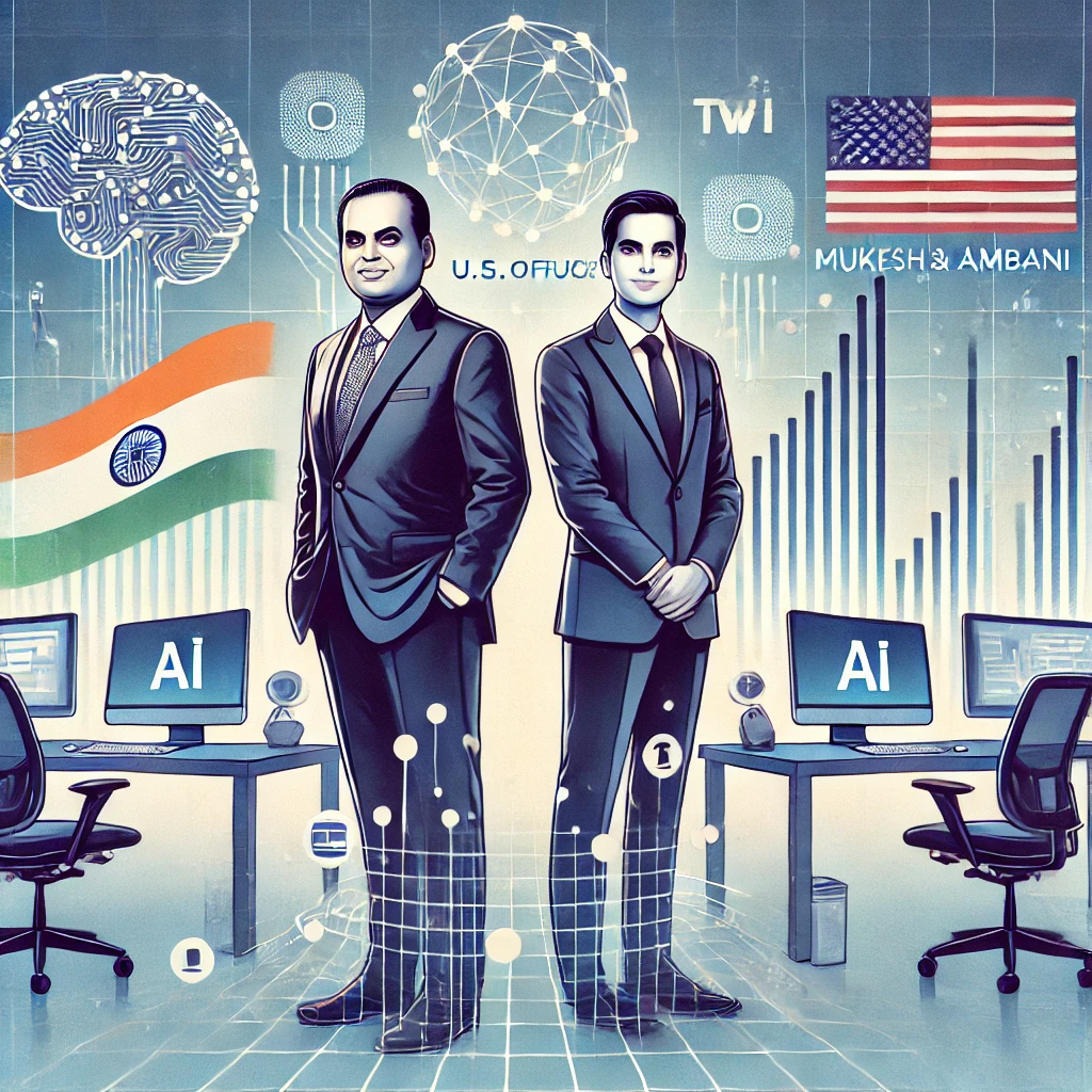 Mukesh and Akash Ambani Visit TWO’s U.S. Office to Shape India’s AI Future