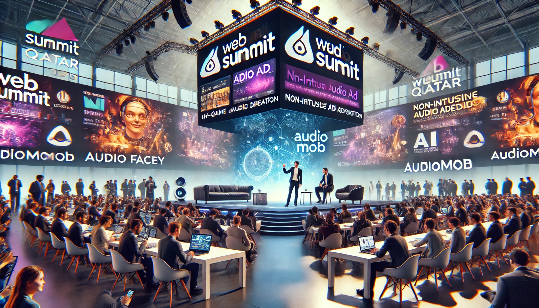 Christian Facey & Wilfrid Obeng on the Future of In-Game Audio Ads with AudioMob at Web Summit Qatar 2025