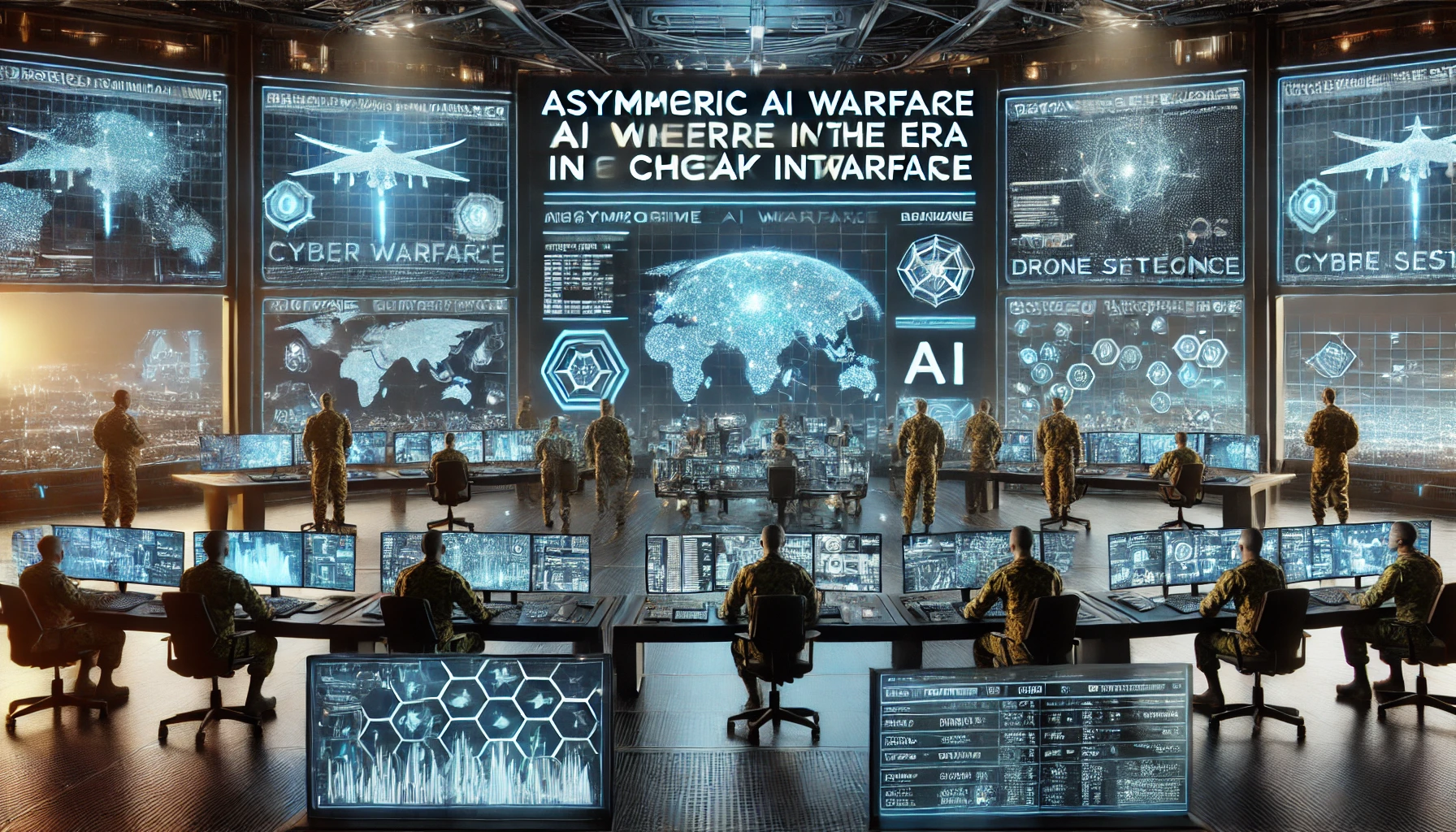 Asymmetric AI warfare in the era of cheap intelligence