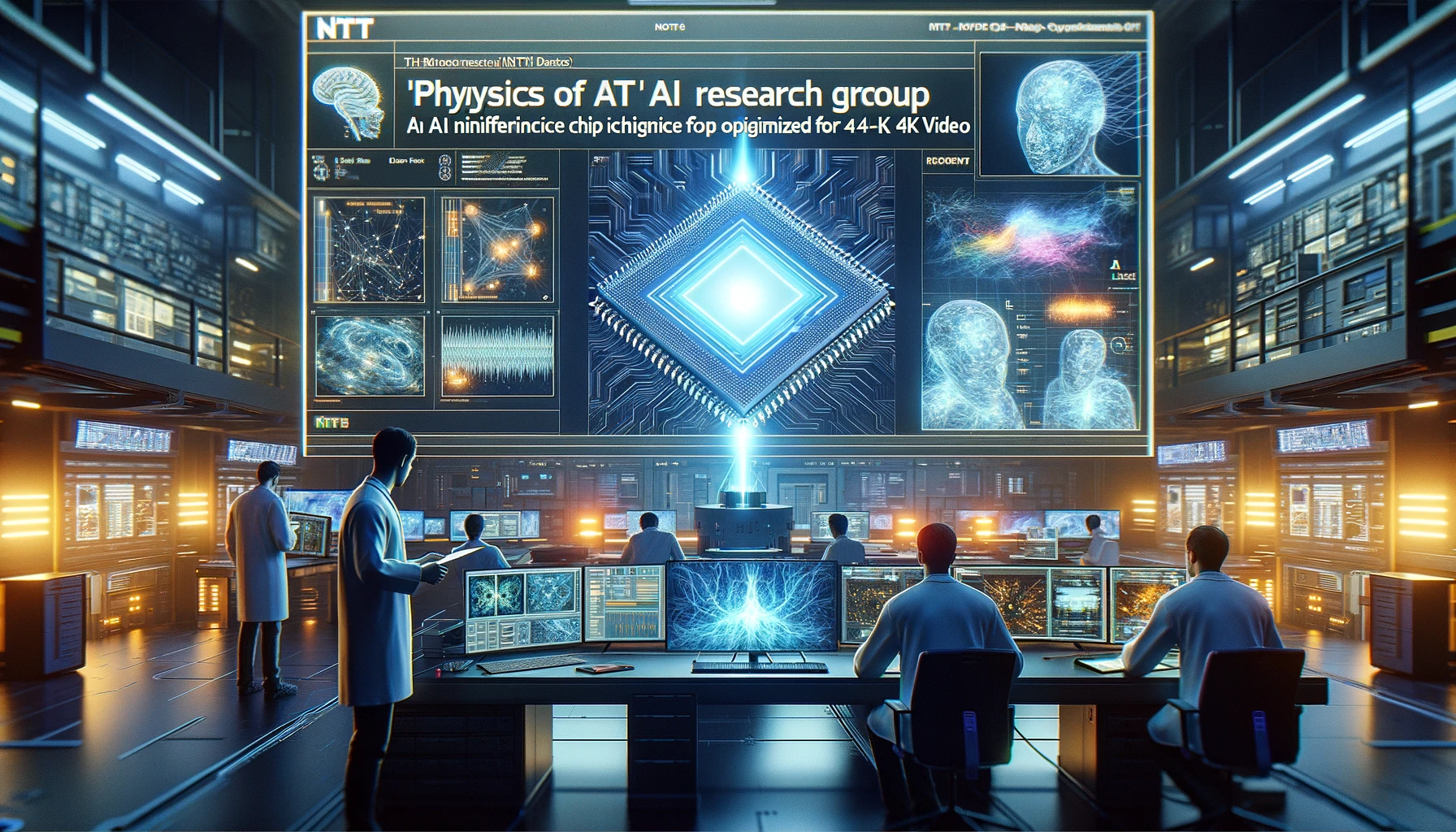 NTT launches physics of AI group and AI inference chip design for 4K video