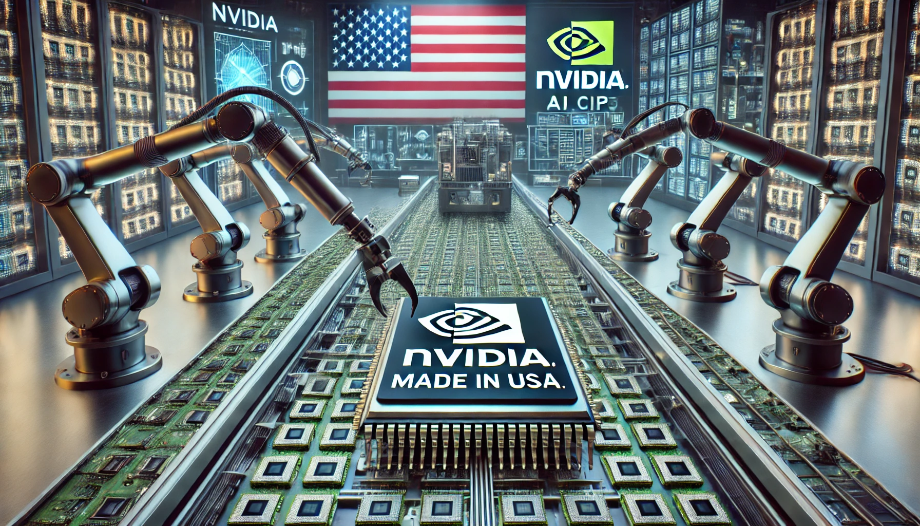 Nvidia says it plans to manufacture some AI chips in the US