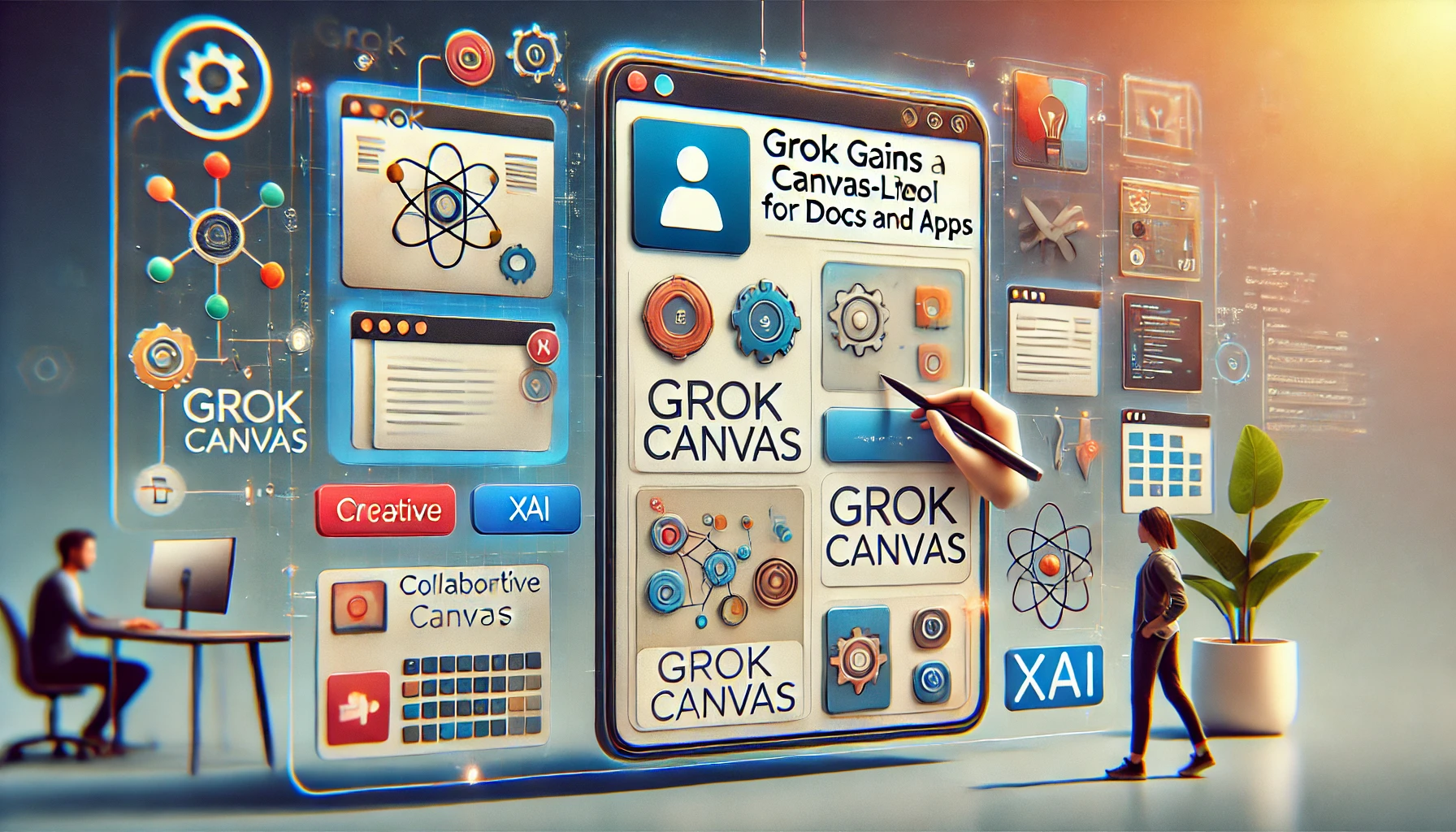 Grok gains a canvas-like tool for creating docs and apps