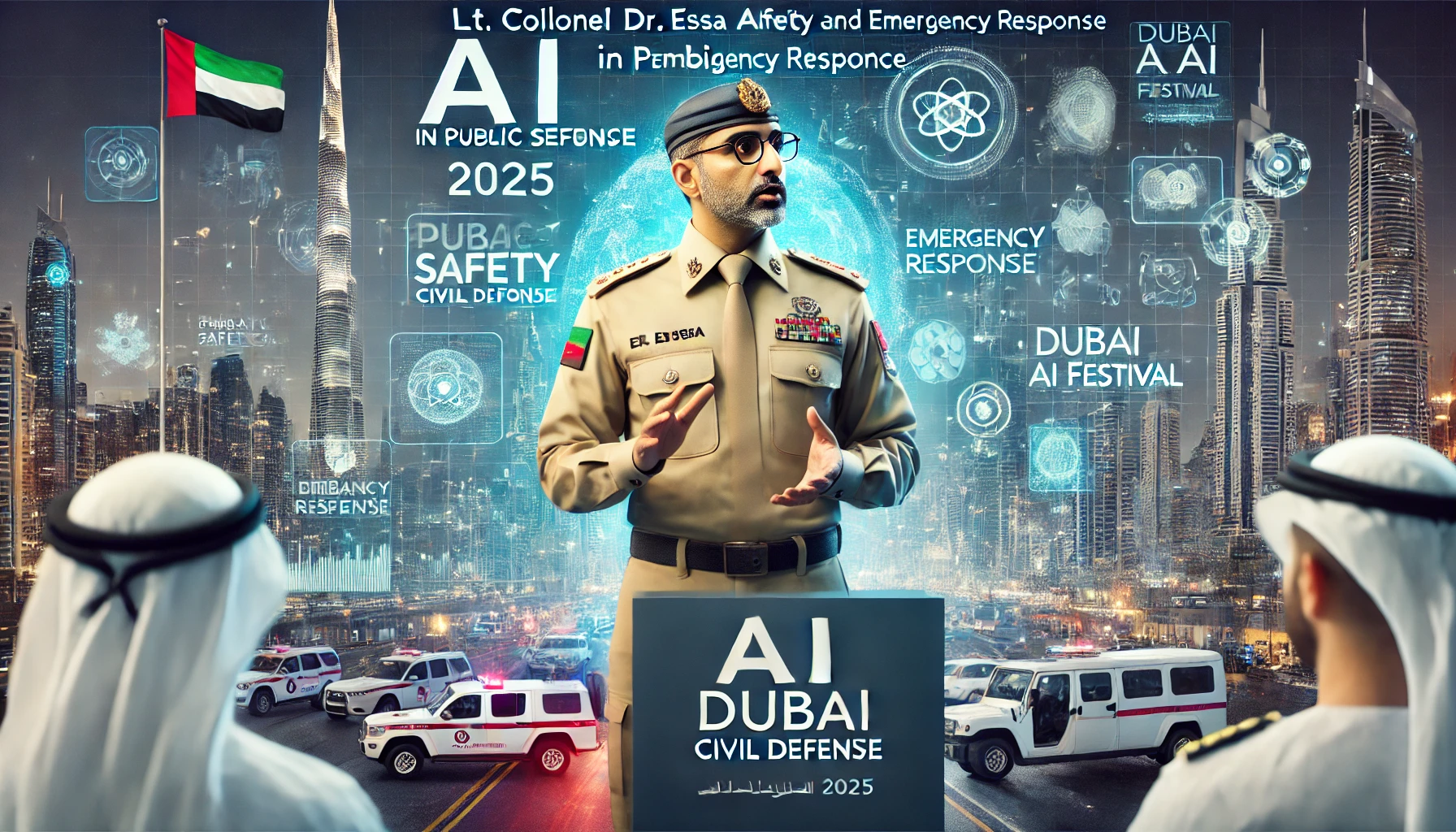 Lt. Colonel Dr. Essa Almutawa of Dubai Civil Defense to Highlight AI in Public Safety and Emergency Response at Dubai AI Festival 2025