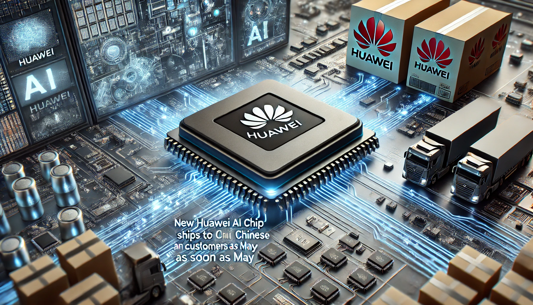 New Huawei AI Chip Ships to Chinese Customers as Soon as May