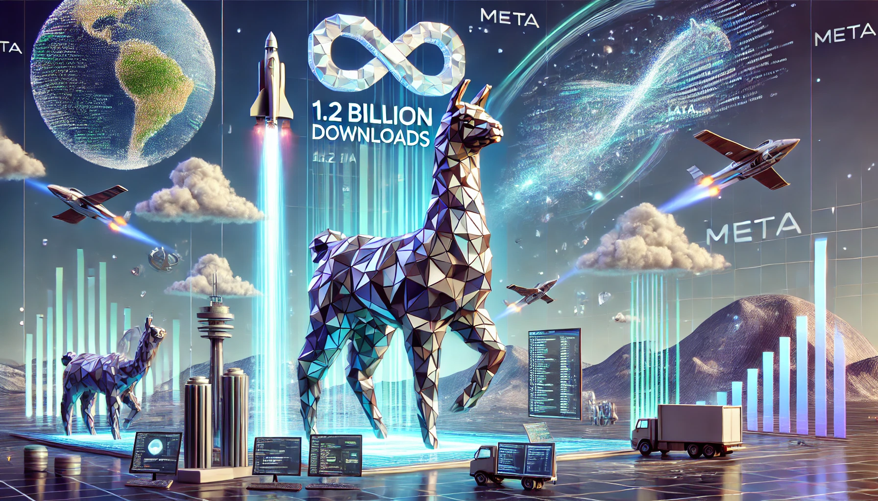 Meta says its Llama AI models have been downloaded 1.2B times