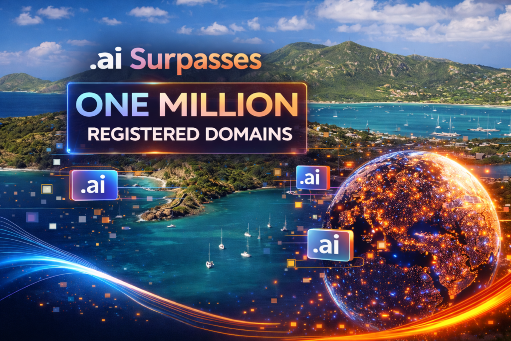 .ai domain Surpasses One Million Registered Domains