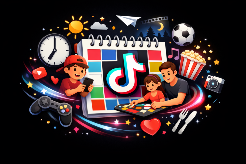 TikTok For You Calendar Structure Your Family Time