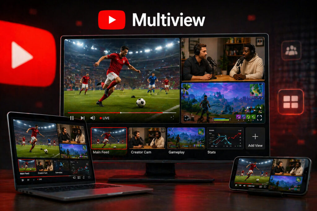 YouTube multiview feature