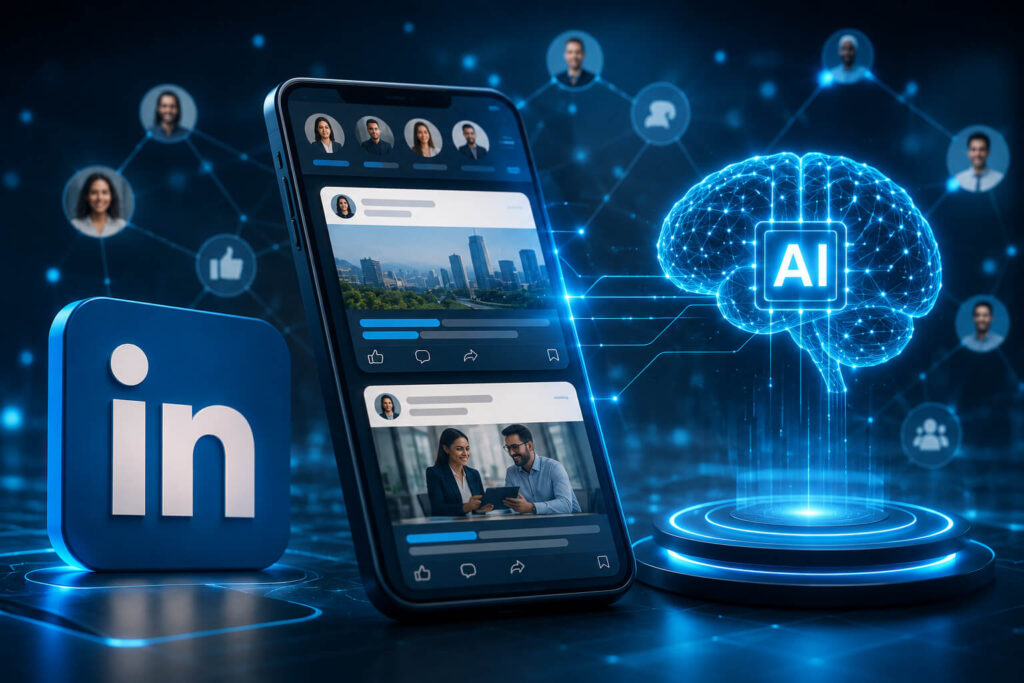 LinkedIn AI feed relevance