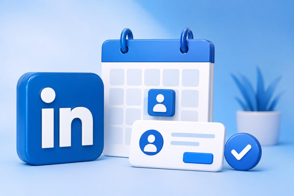 LinkedIn direct booking feature