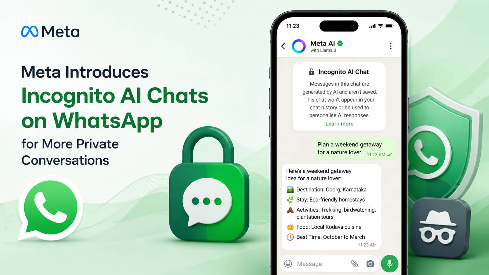 Meta Incognito AI Chats on WhatsApp