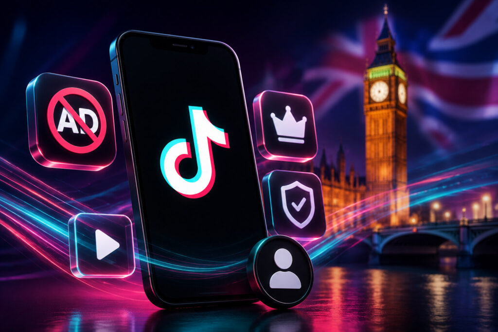 TikTok ad-free subscription UK