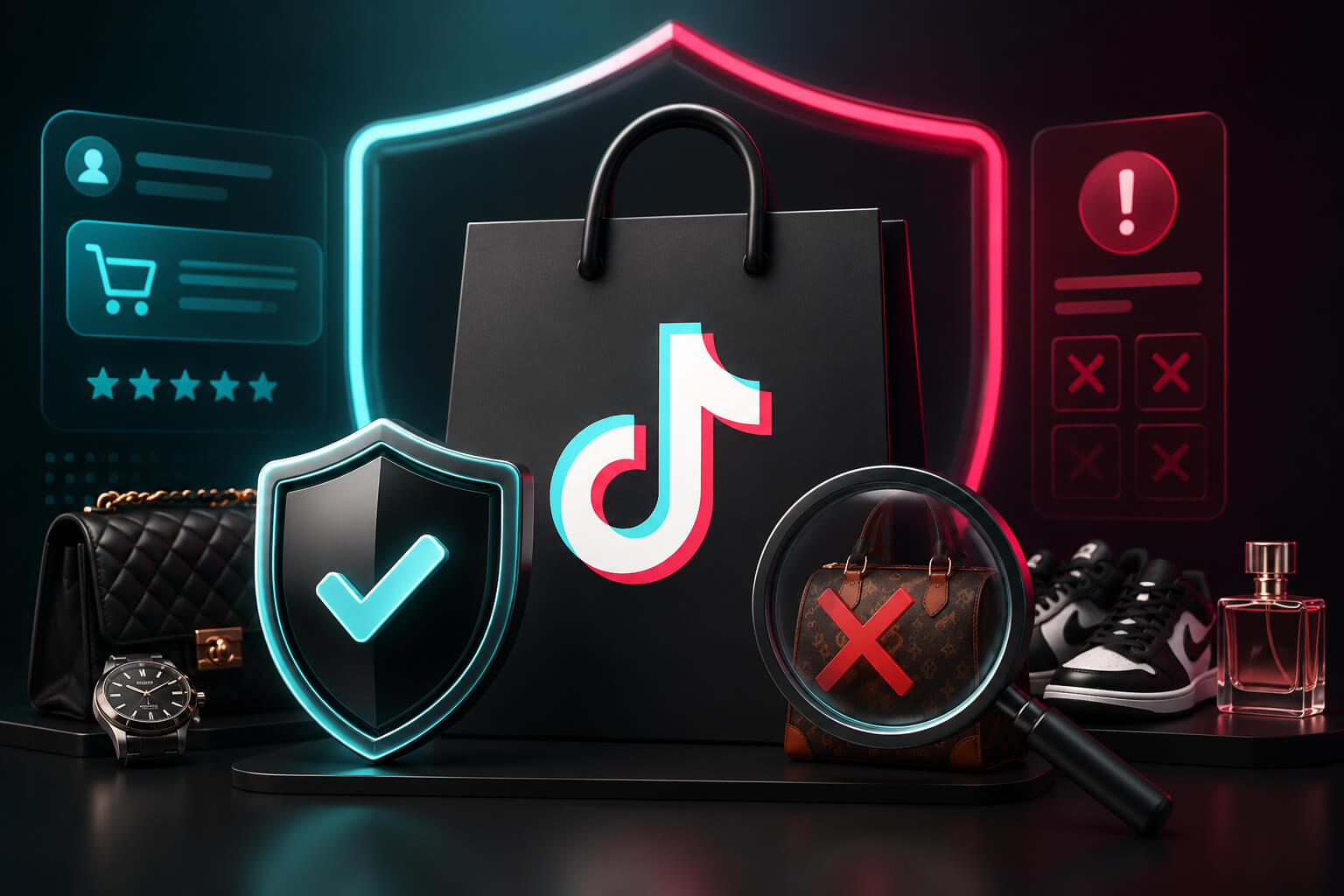 TikTok counterfeit goods detection initiative
