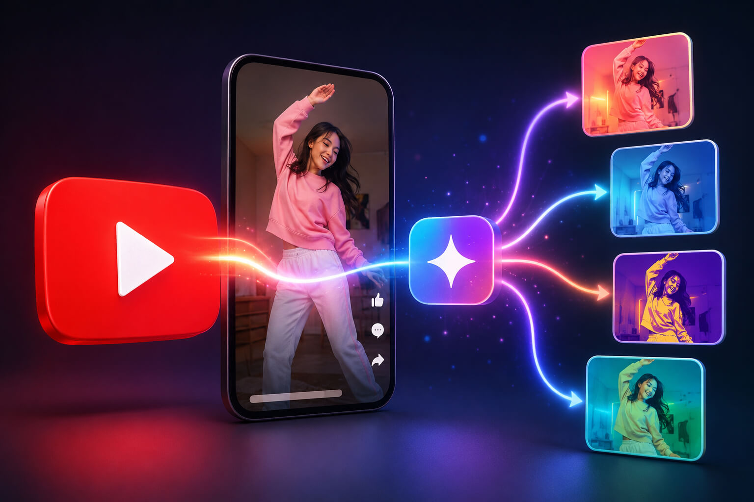 YouTube AI remix feature