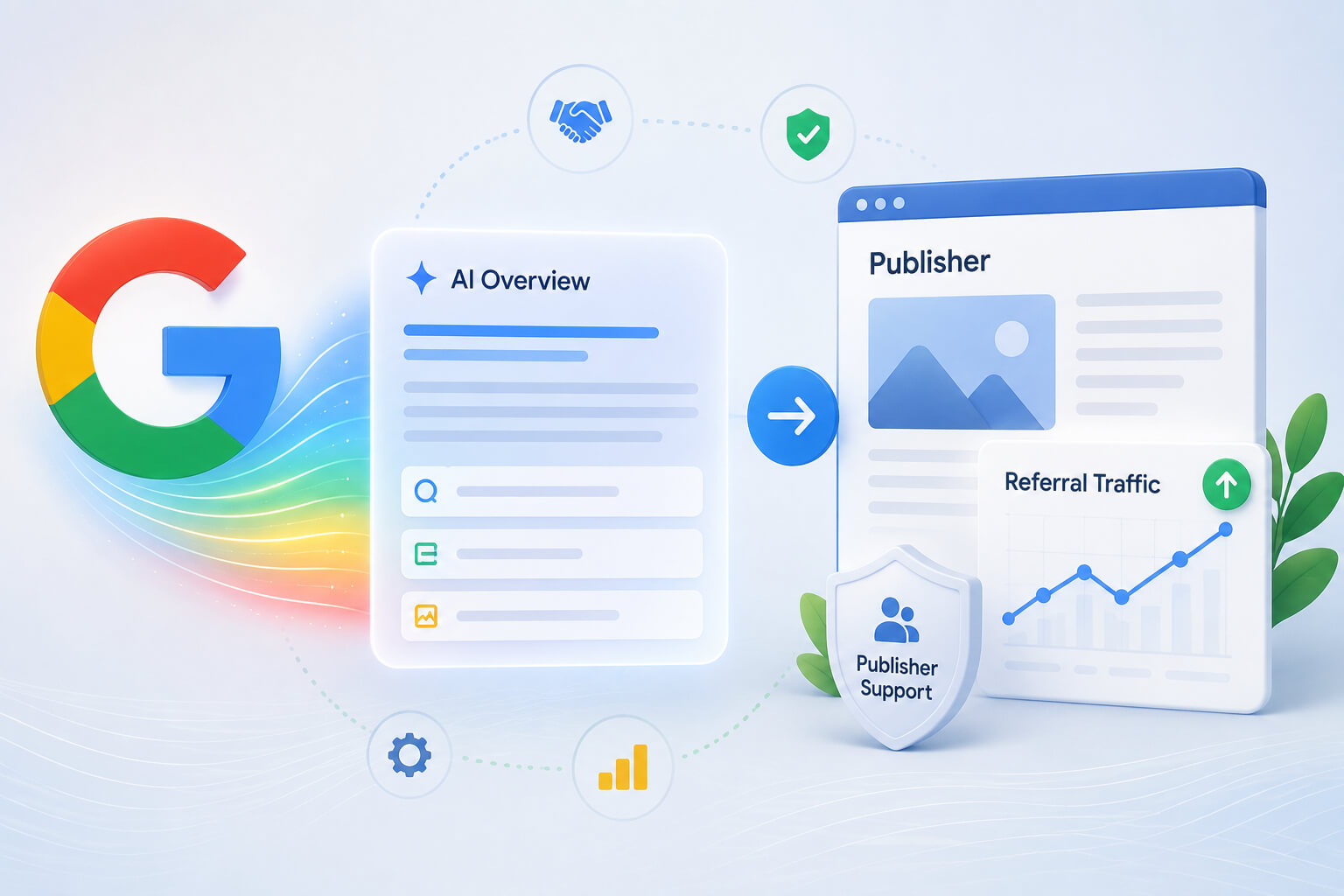 Google AI Overviews publisher traffic