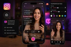 Instagram Adds Teleprompter Tool for Video Creators