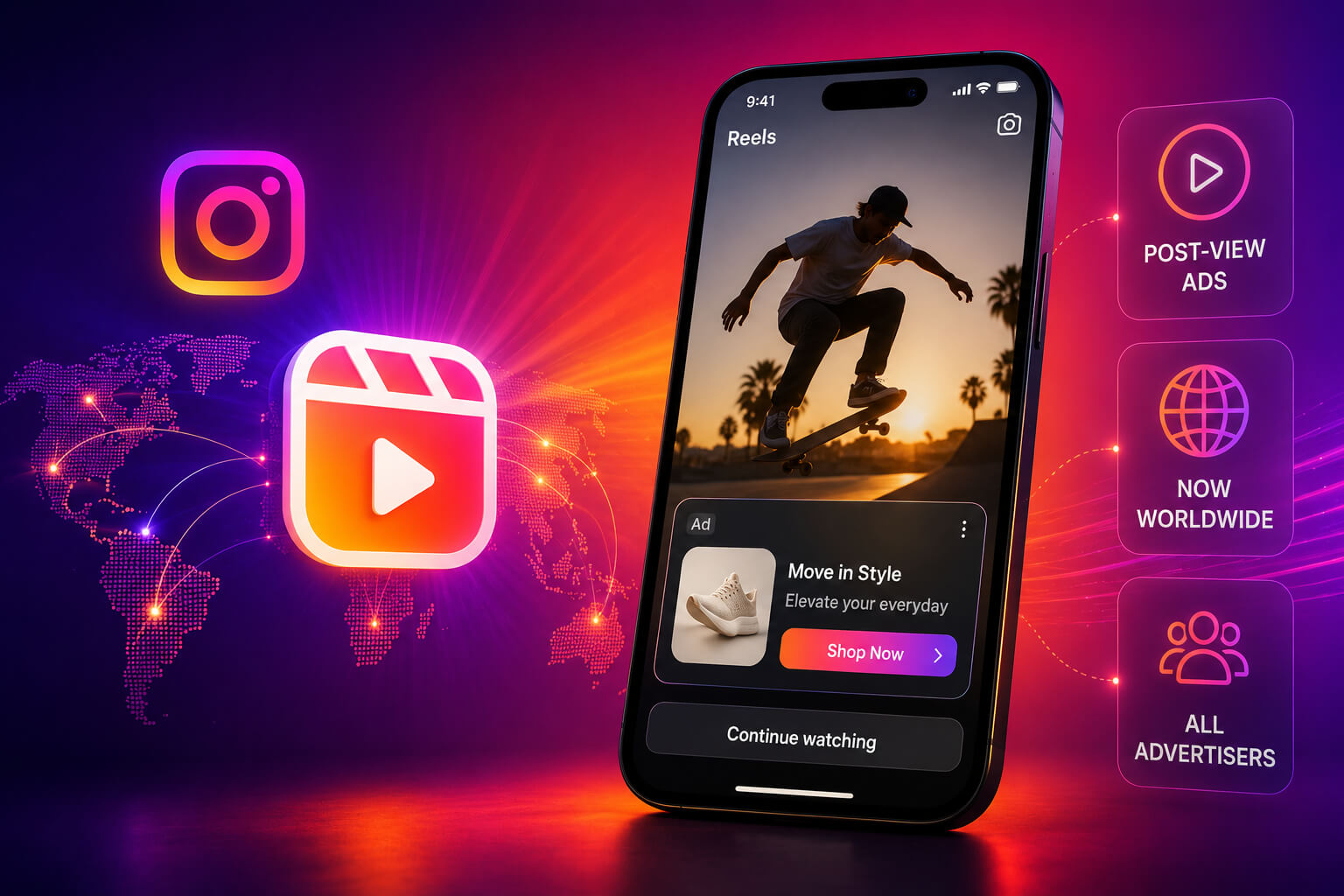 Instagram Reels post-view ads