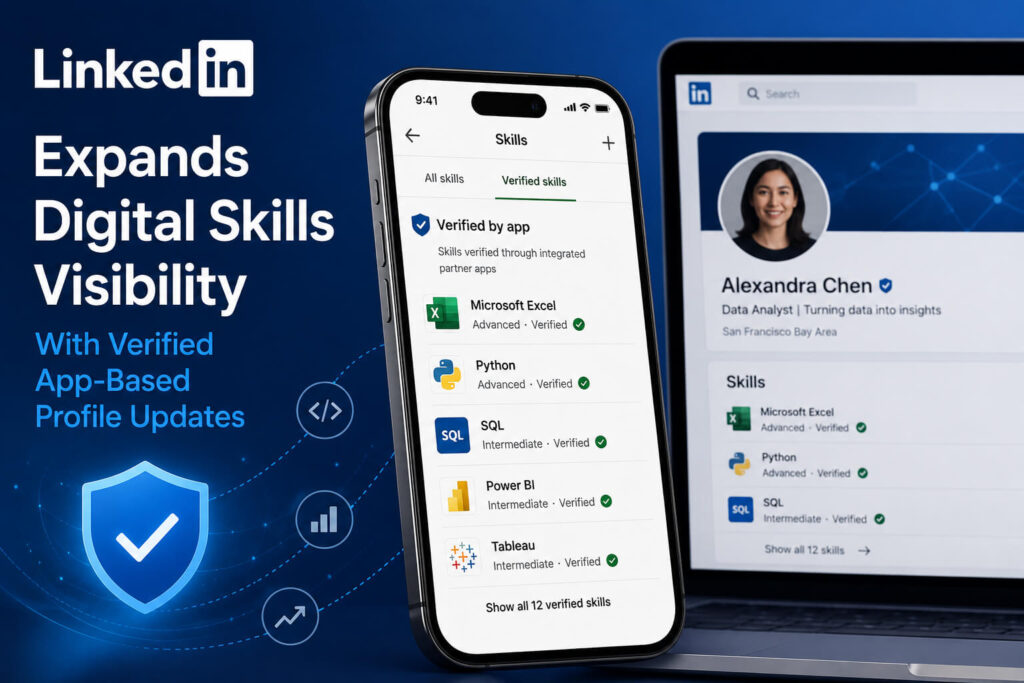LinkedIn digital skills visibility