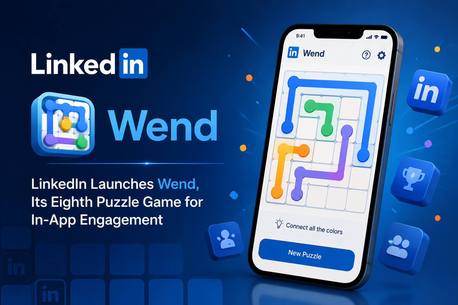 LinkedIn Wend puzzle game