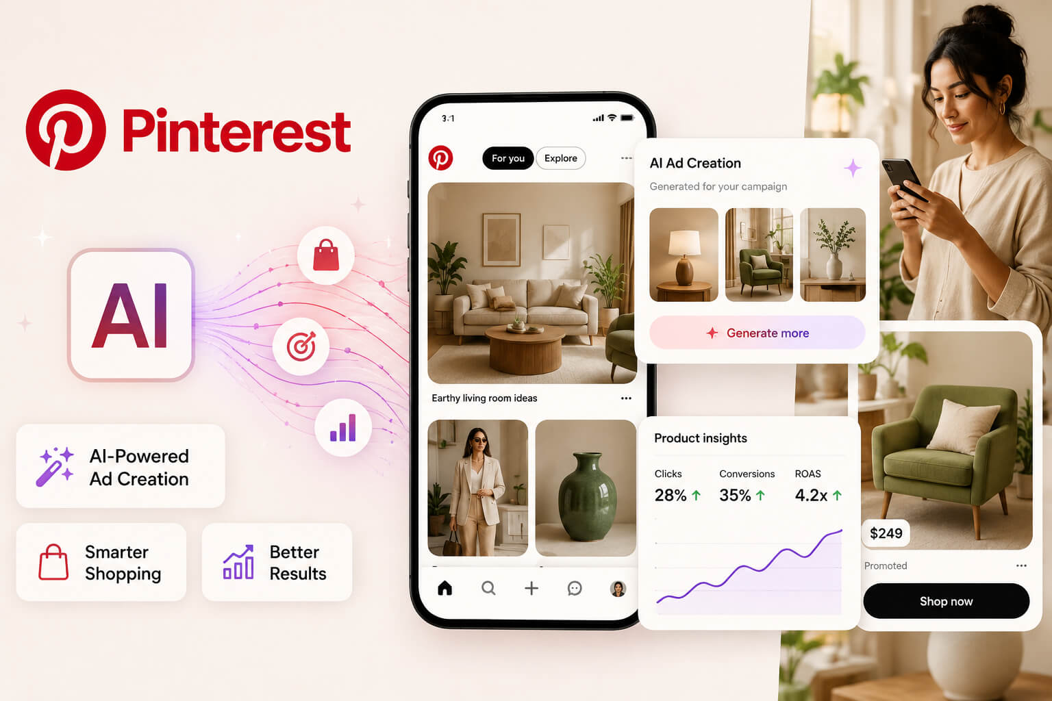 Pinterest AI ad tools