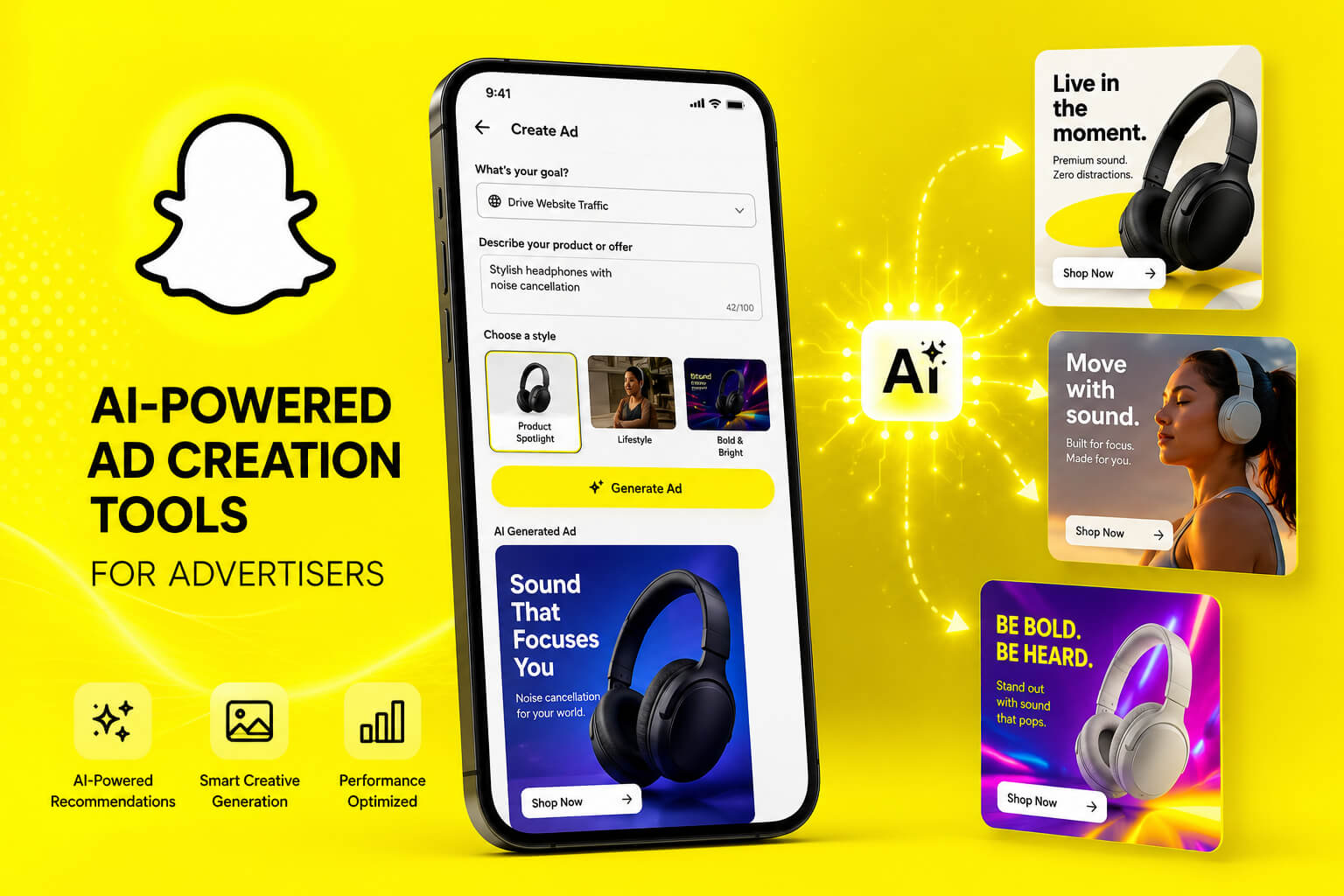 Snapchat AI-powered ad creation tools