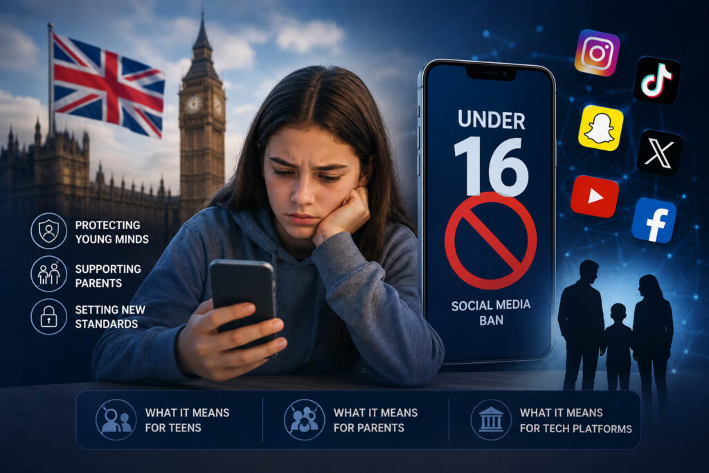 UK social media ban for under-16s