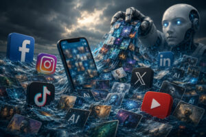 Can Social Media Platforms Survive the Flood of AI Content?
