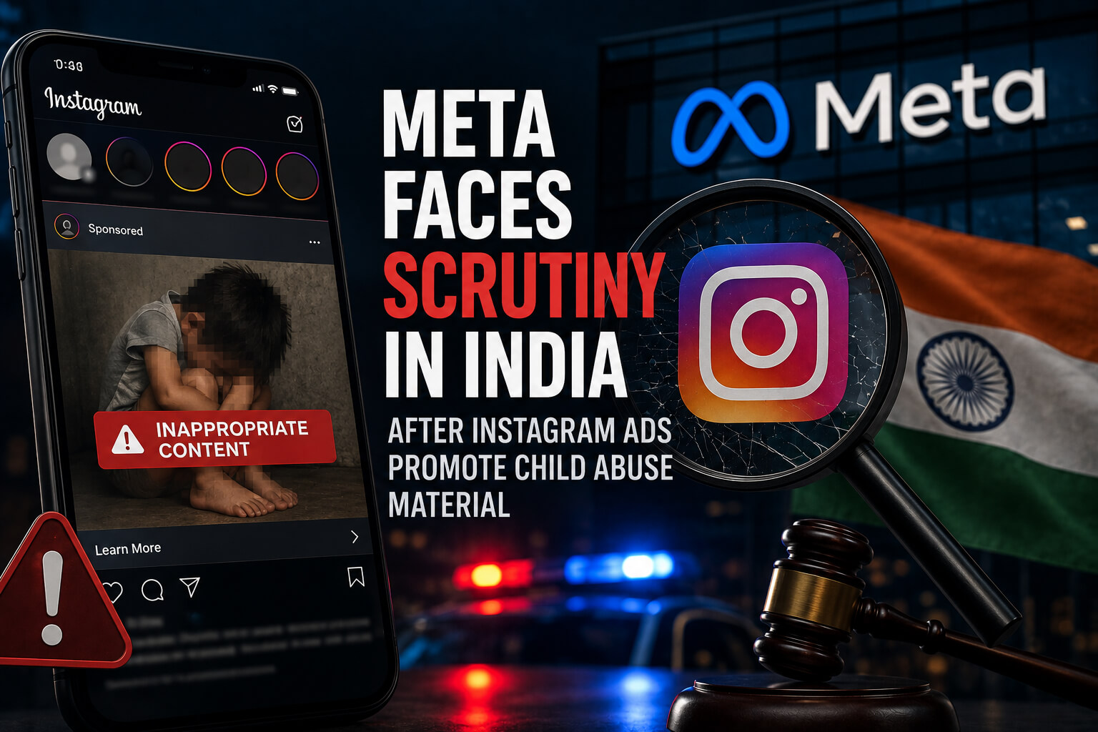 Meta child abuse ads India
