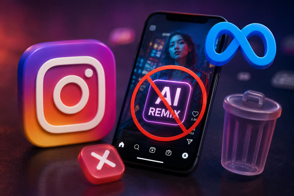 Meta removes Instagram AI remix option