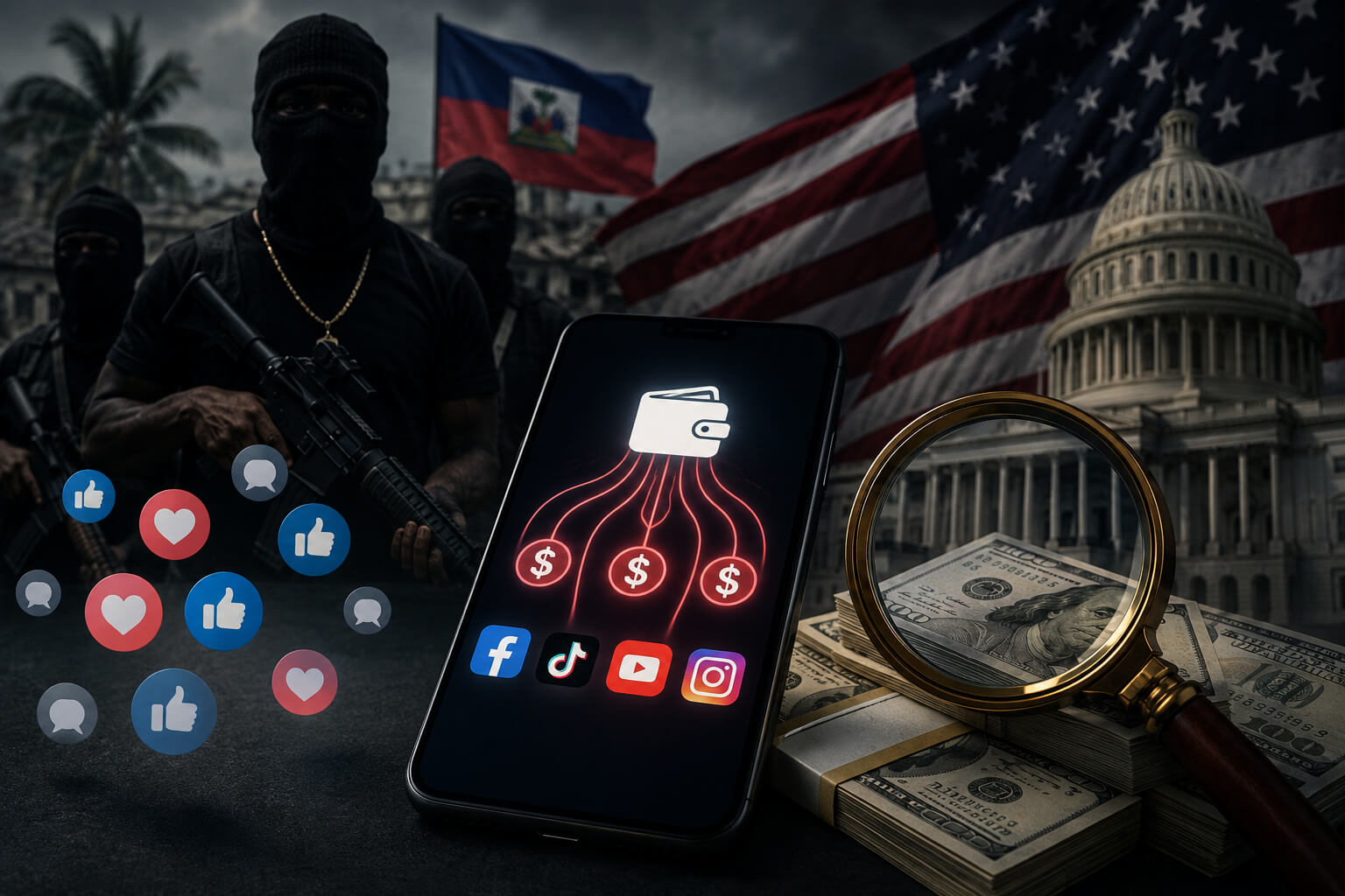 Haitian gangs making money on social media