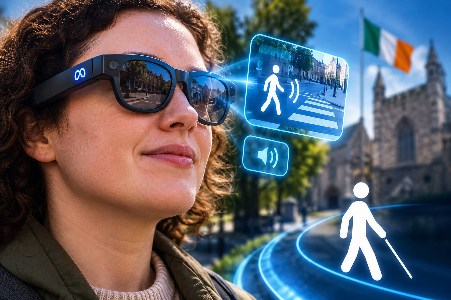 Meta AI glasses for vision-impaired users