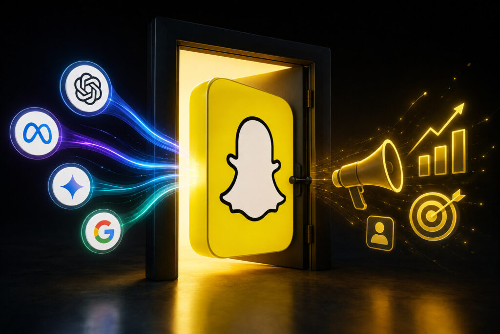 Snapchat third-party AI ad integration