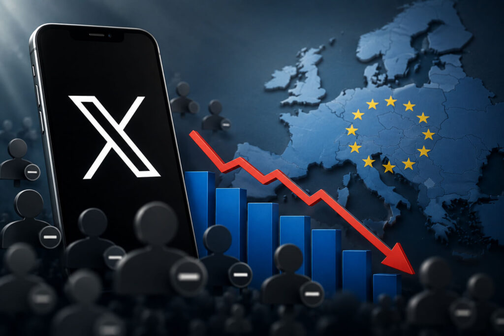 X EU users decline